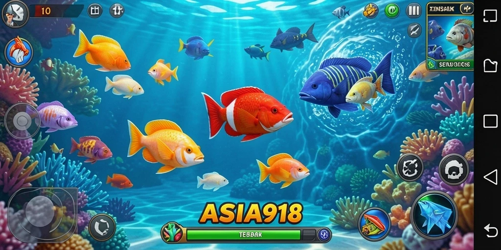 Gameplay seru ASIA918 dengan banyak jenis ikan.