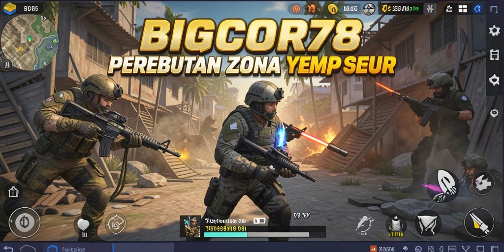 Tampilan gameplay intens dari BIGCOR78 yang mendebarkan.