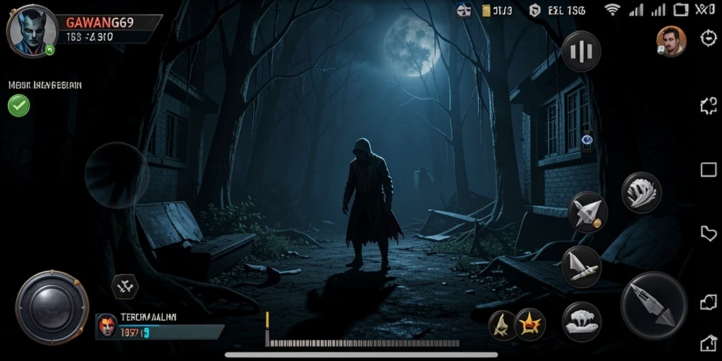 Screenshot GAWANG69 menampilkan momen mendebarkan dalam suasana gelap.