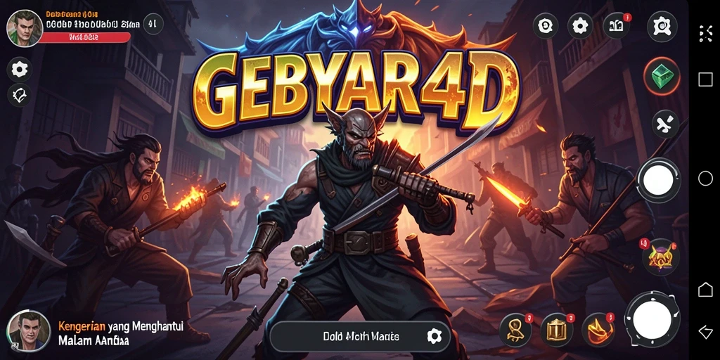Screenshot menampilkan suasana mencekam di dalam game GEBYAR4D.