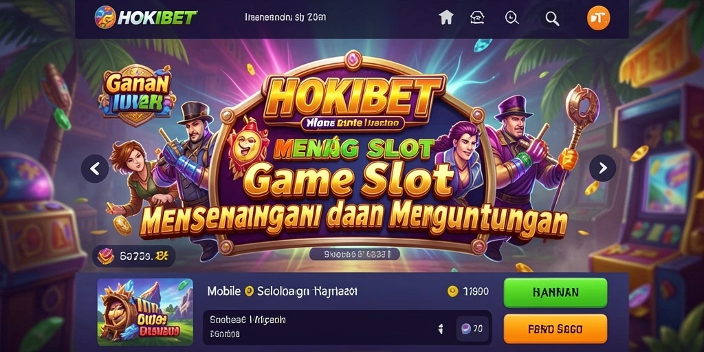Tampilan menarik dan gameplay seru di HOKIBET.
