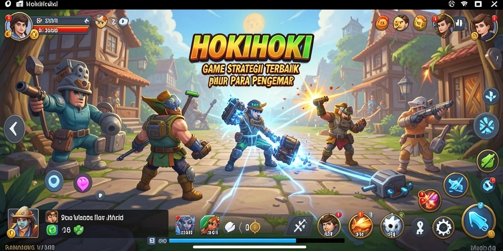 Tampilan gameplay HOKIHOKI yang seru dan strategis.