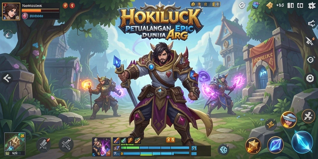 Gambar dari gameplay HOKILUCK yang menampilkan aksi pertarungan seru.