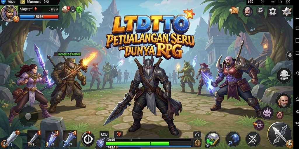 Tangkapan layar LTDTOTO menampilkan aksi pertarungan epik dalam dunia RPG.