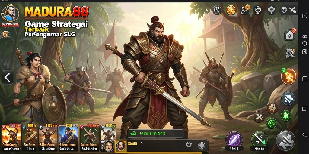 Tampilan menarik gameplay SLG dengan aksi yang mendebarkan.