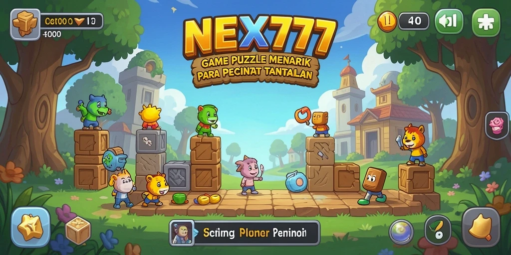 Screenshot gameplay NEX777 menampilkan tantangan Puzzle yang menarik.