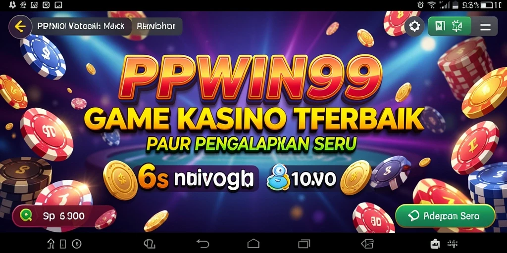 Tampilan gameplay seru di PPWIN99 dengan berbagai pilihan permainan Kasino.
