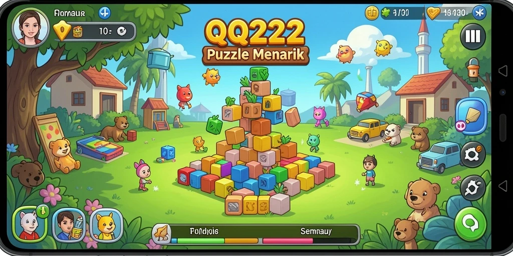 Screenshot gameplay QQ222 menampilkan tantangan Puzzle yang menarik.