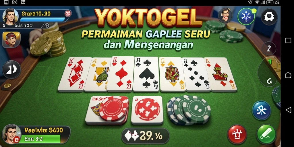 Tampilan gameplay seru YOKTOGEL dalam permainan Gaple.